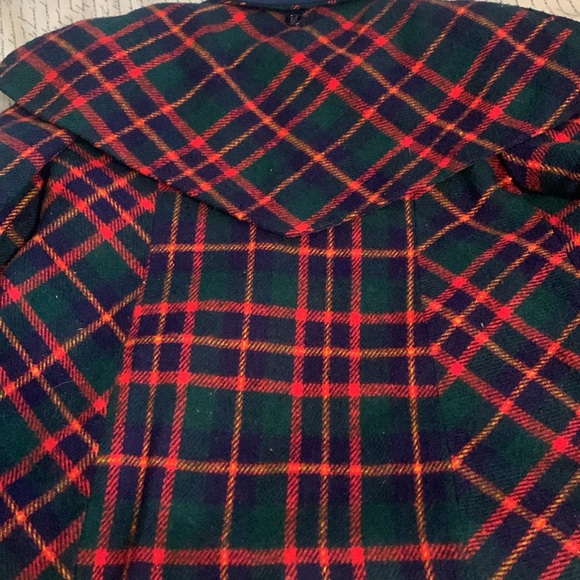 Vintage Weather Winky Plaid Wool Coat size 4T w/ hat - Picture 8 of 9